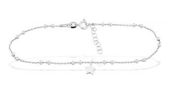 Basics - Fußkette Silber Stern