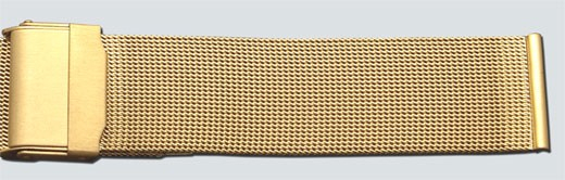 Milanaise Band 18mm goldfarbig