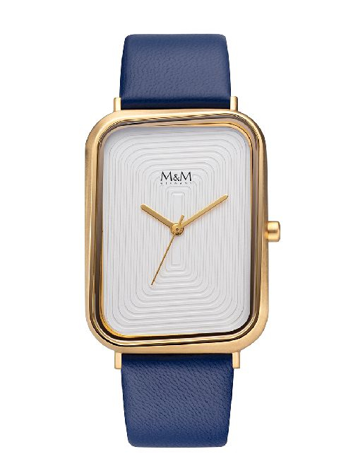M&M - Damenuhr Gold Lederband